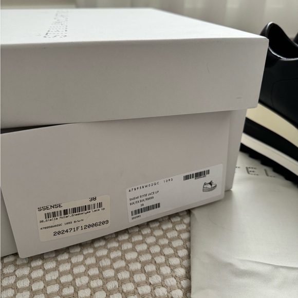 Stella McCartney Sneak-Elyse Platform Trainers Black - Picture 4 of 9